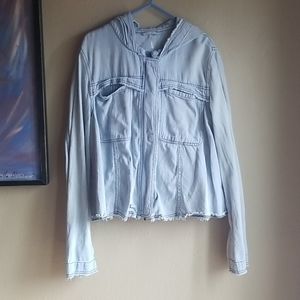 Free People lightweight denim swing jacket